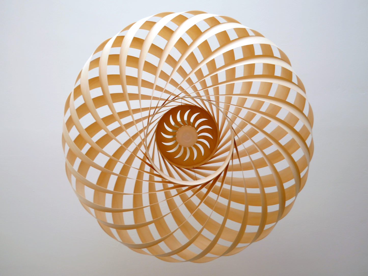 L06B, 80cm Handmade pendant lamp from birch veneer