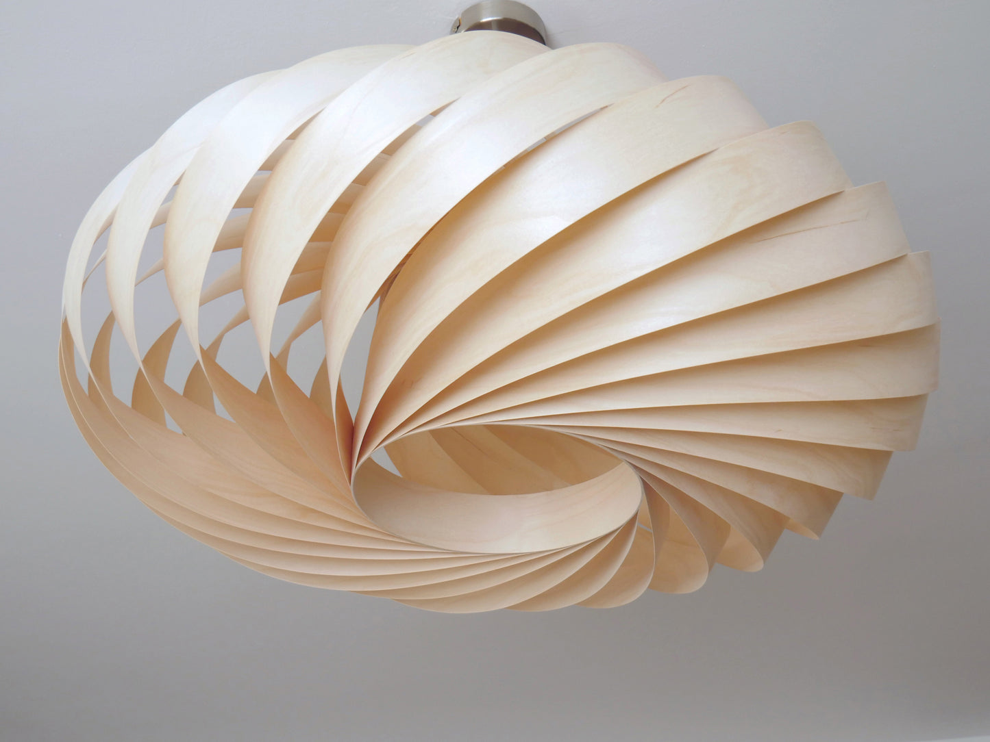 L06B, 80cm Handmade pendant lamp from birch veneer