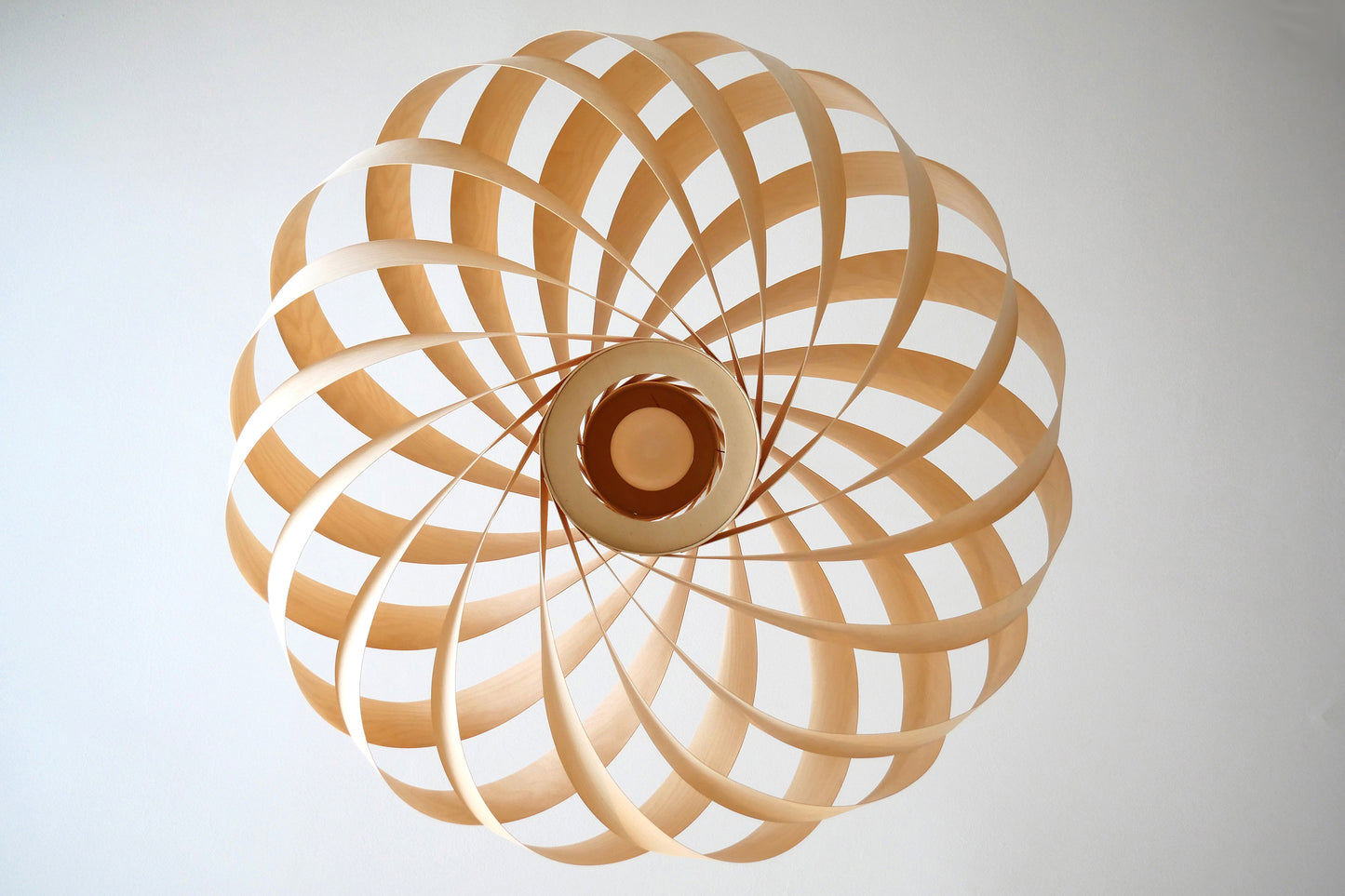 L06B, 60-70cm Handmade pendant lamp from birch veneer