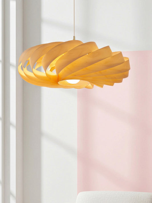 L06B, 60-70cm Handmade pendant lamp from birch veneer