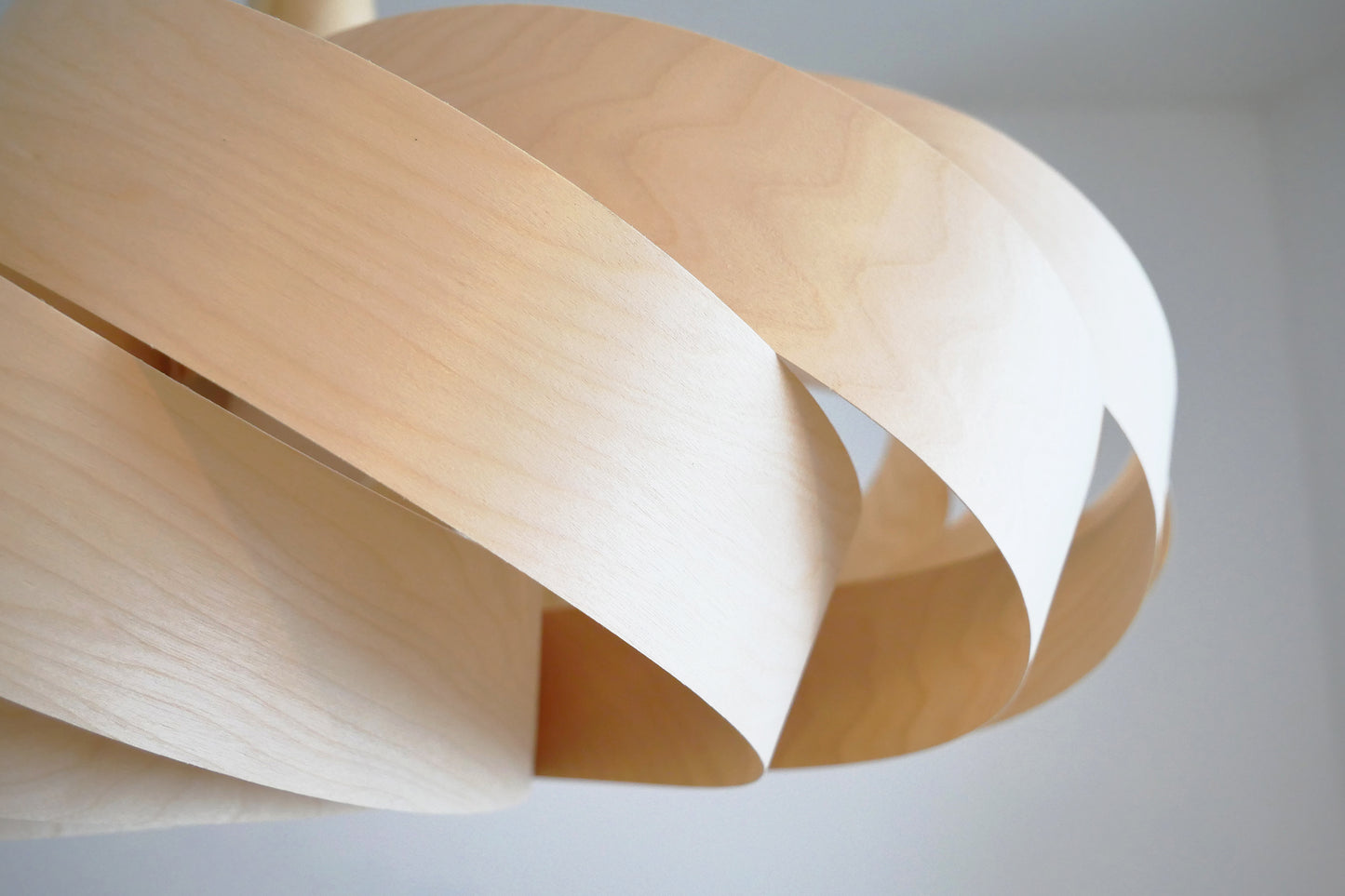 L06B, 60-70cm Handmade pendant lamp from birch veneer
