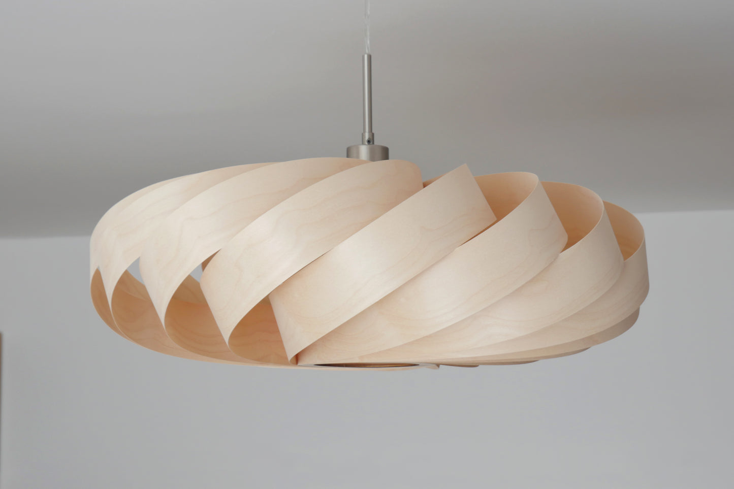 L06B, Suspension artisanale en placage de bouleau, 60-70cm
