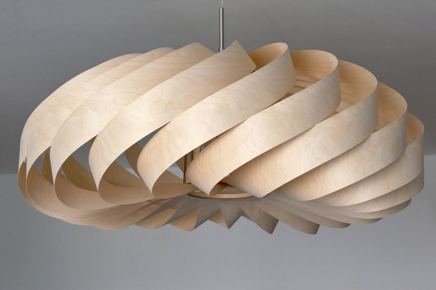 L14B, 80cm Handmade pendant lamp from birch veneer