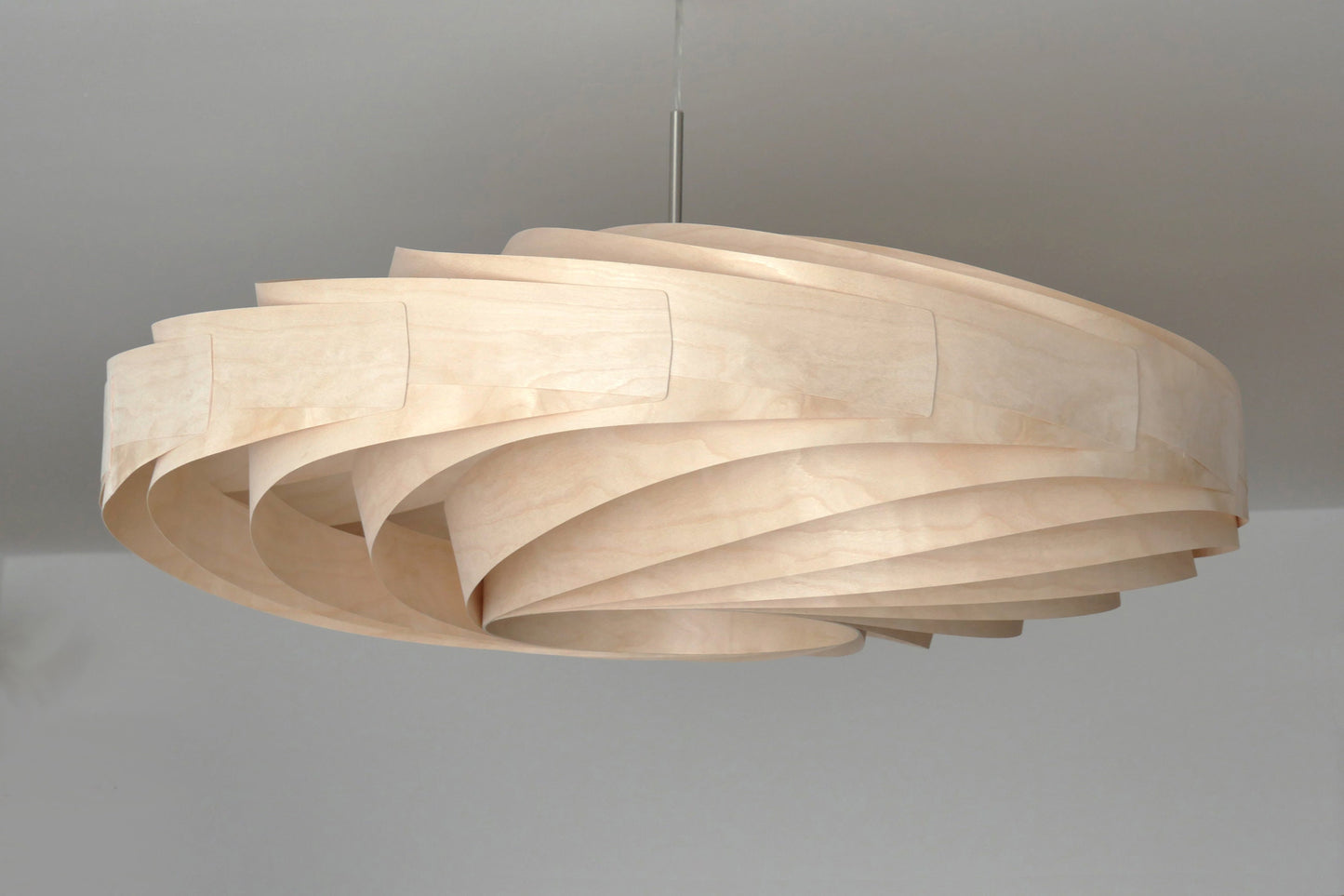 L21B, 60-80cm Handmade pendant lamp from birch veneer